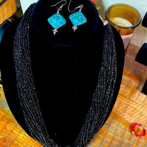 Necklace and earrings